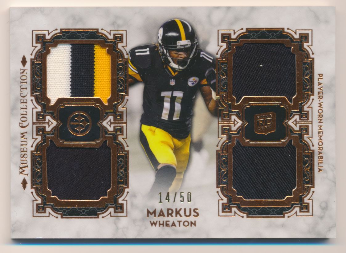 2013 Topps Museum Collection Rookie Quad Relics Copper #MRQRMW Markus Wheaton