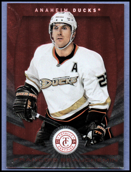2013-14 Totally Certified Platinum Red #128 Francois Beauchemin