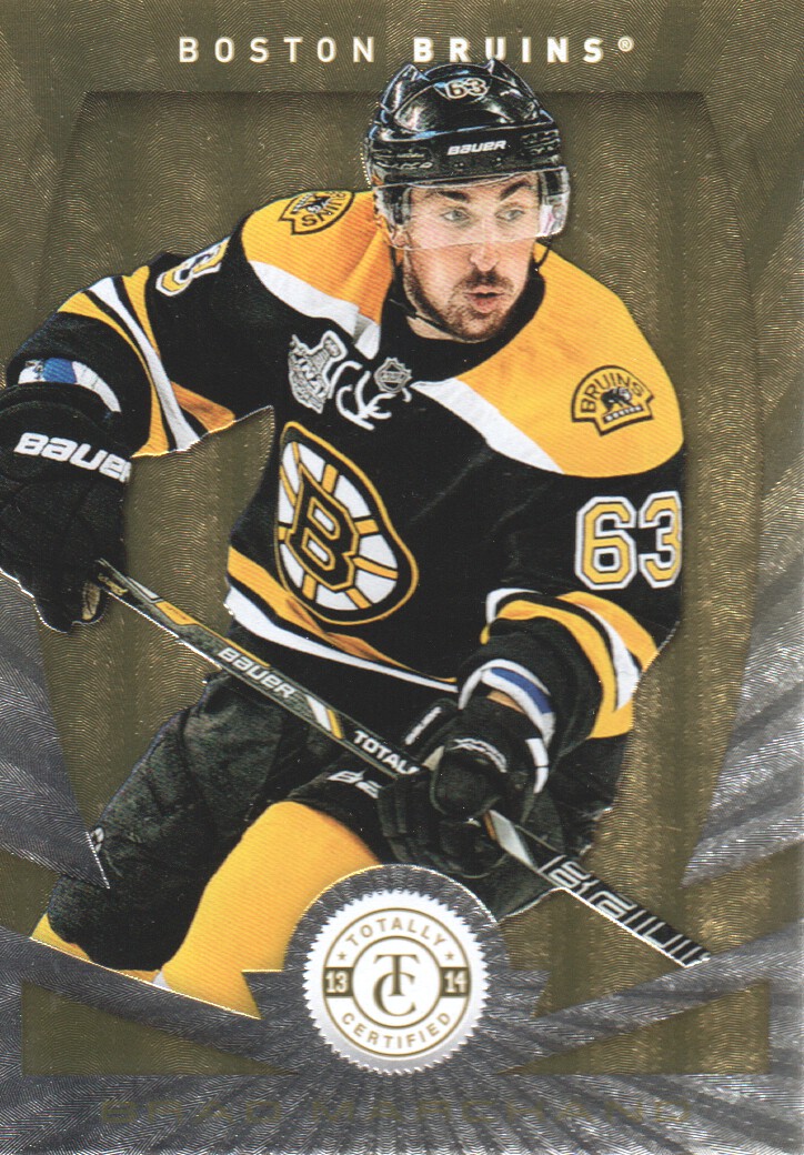 2013-14 Totally Certified Platinum Gold #41 Brad Marchand