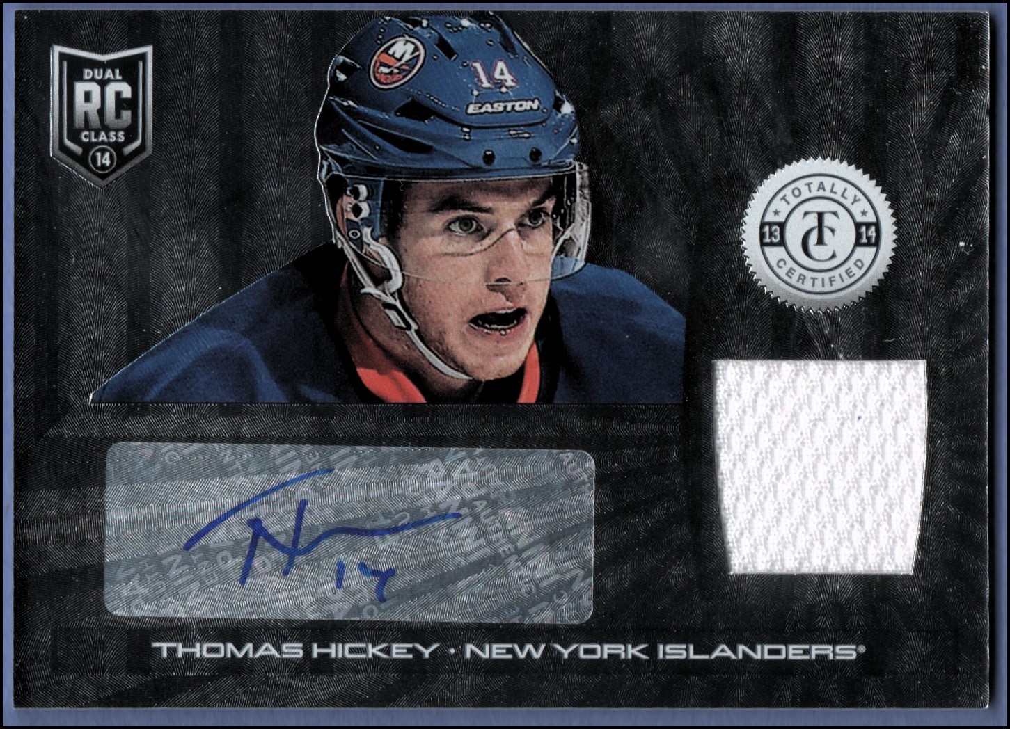 2013-14 Totally Certified Rookie Autograph Jerseys #159 Thomas Hickey/250