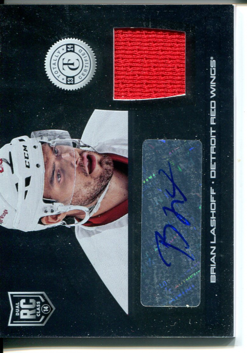 2013-14 Totally Certified Rookie Autograph Jerseys #214 Brian Lashoff/250