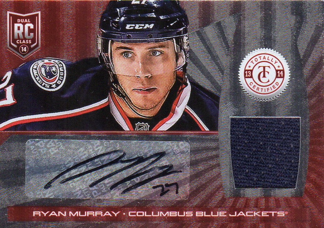 2013-14 Totally Certified Rookie Autograph Jerseys Platinum Red #244 Ryan Murray