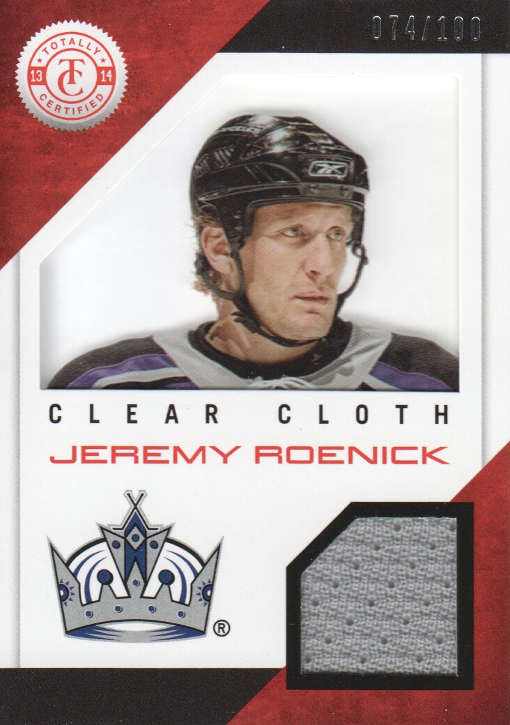 2013-14 Totally Certified Clear Cloth Jerseys Red #CLJR Jeremy Roenick/100