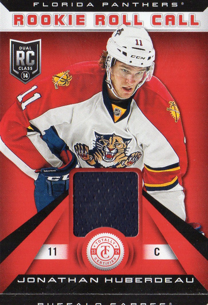 2013-14 Totally Certified Rookie Roll Call Jerseys Red #RRJH Jonathan Huberdeau