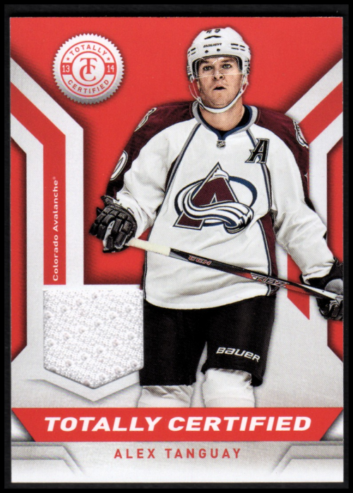 2013-14 Totally Certified Jerseys Red #TCAT Alex Tanguay