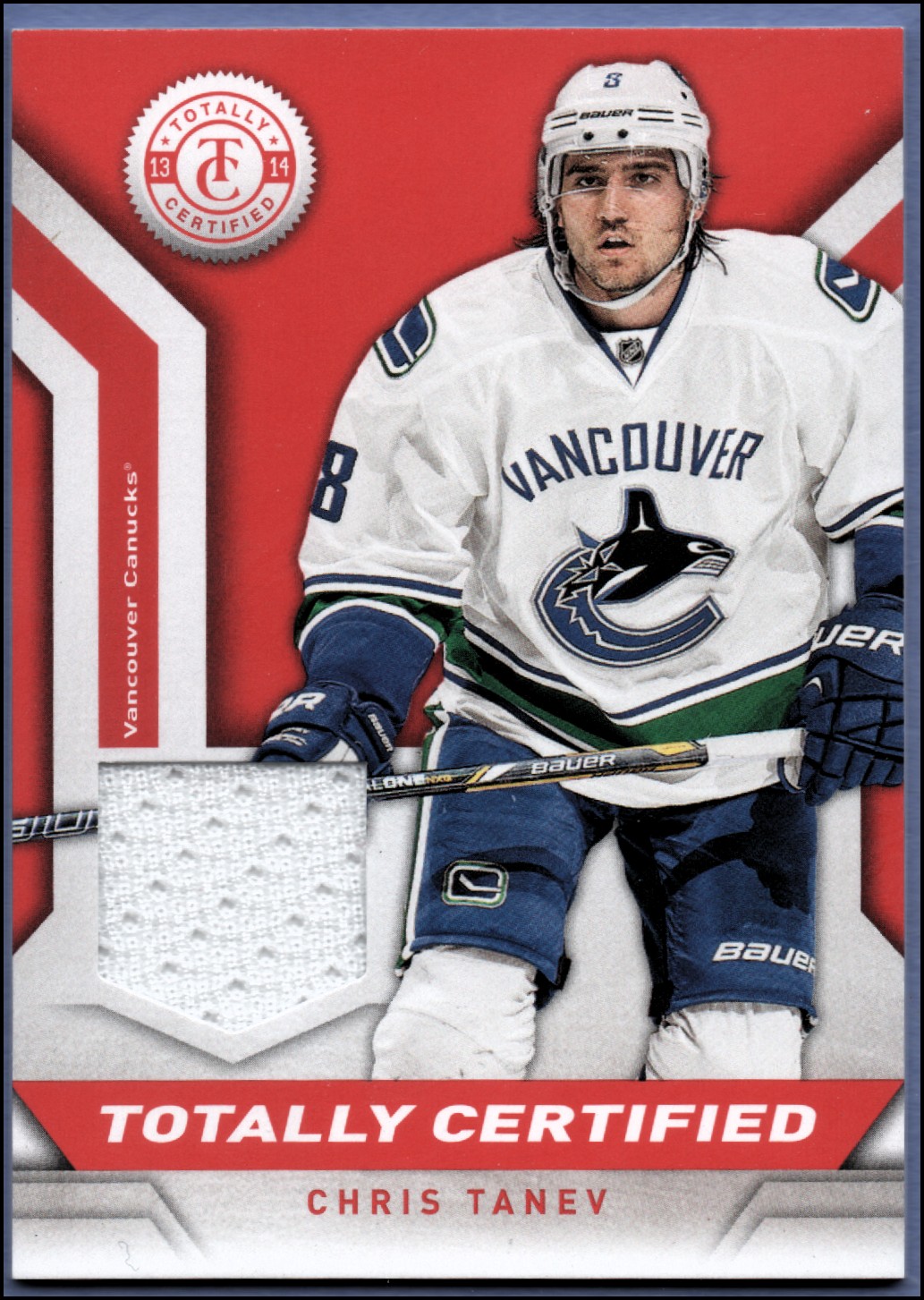 2013-14 Totally Certified Jerseys Red #TCCTA Chris Tanev
