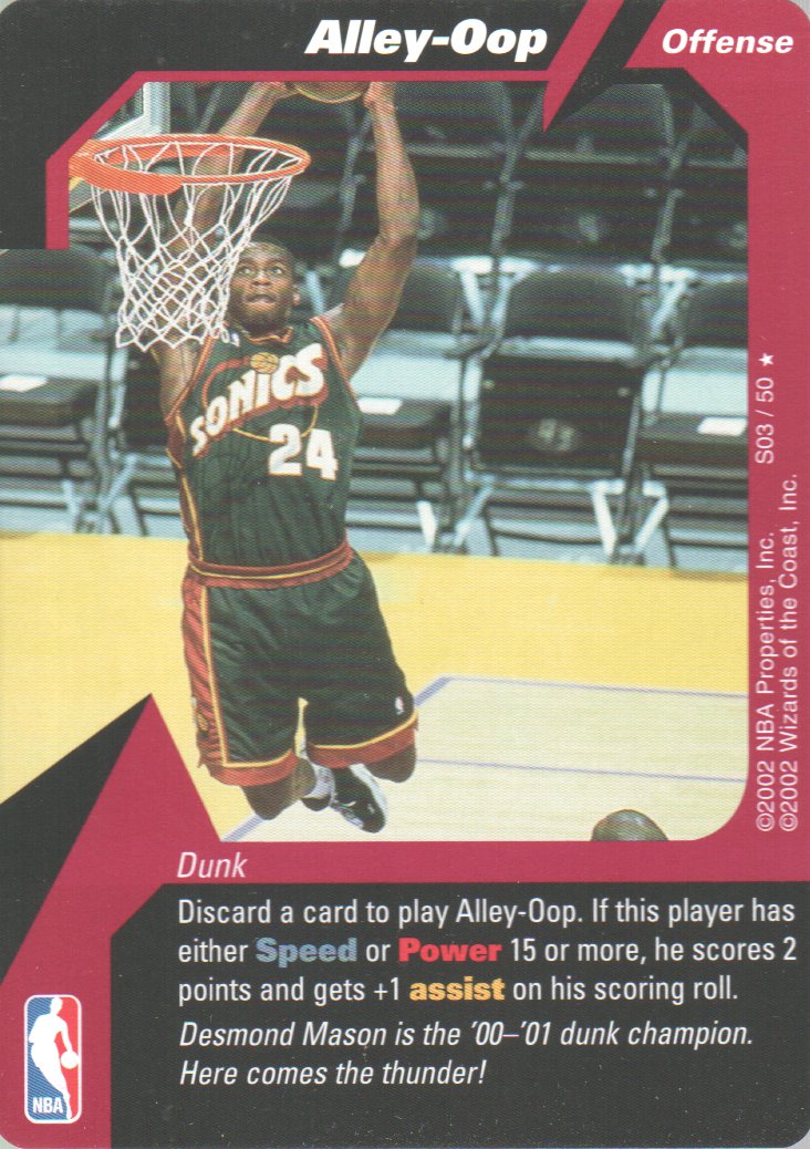 2002-03 NBA Showdown Strategy #S03 Alley-Oop/Desmond Mason STAR