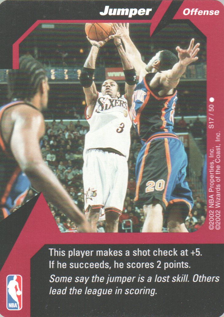 2002-03 NBA Showdown Strategy #S17 Jumper/Allen Iverson