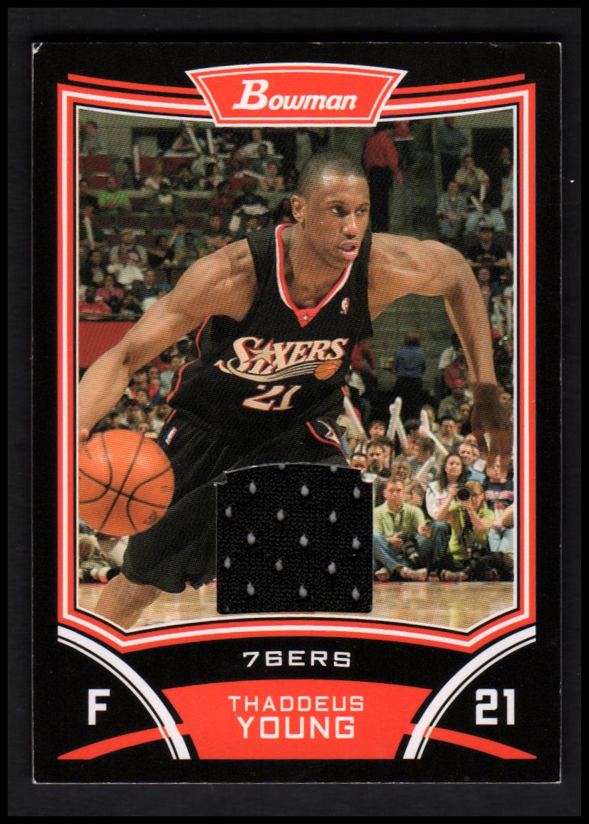 2008-09 Bowman Retail Relics #BSRTY Thaddeus Young