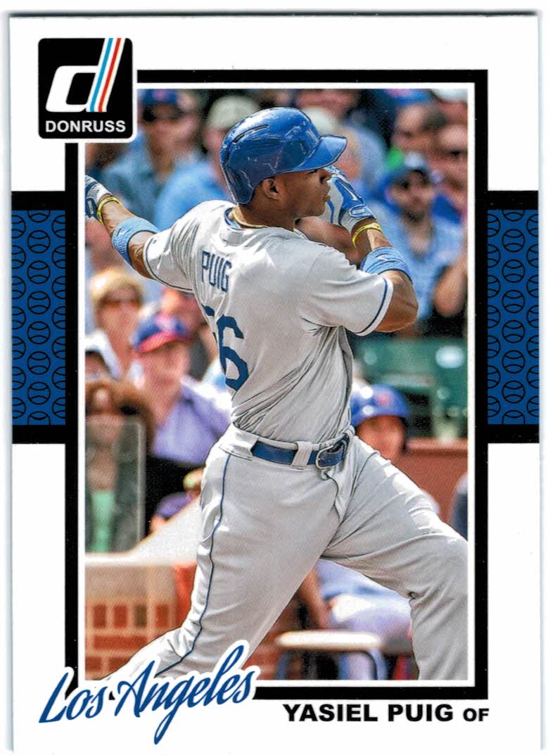 2020 Topps Stadium Club Black Foil Yasiel Puig #177