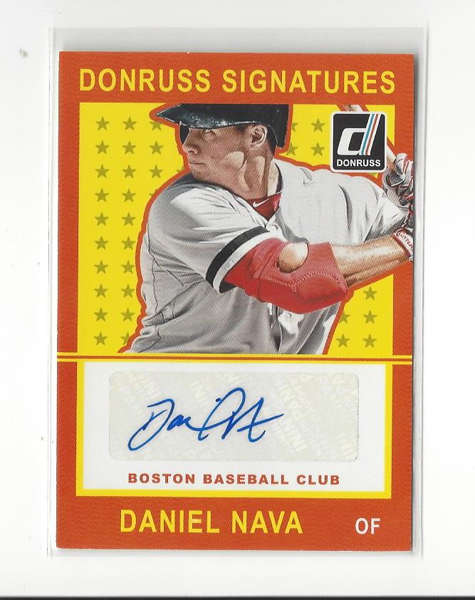 2014 Donruss Signatures #36 Daniel Nava