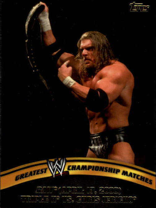 2014 Topps WWE Greatest Championship Matches #10 Raw/Triple H vs. Chris Jericho