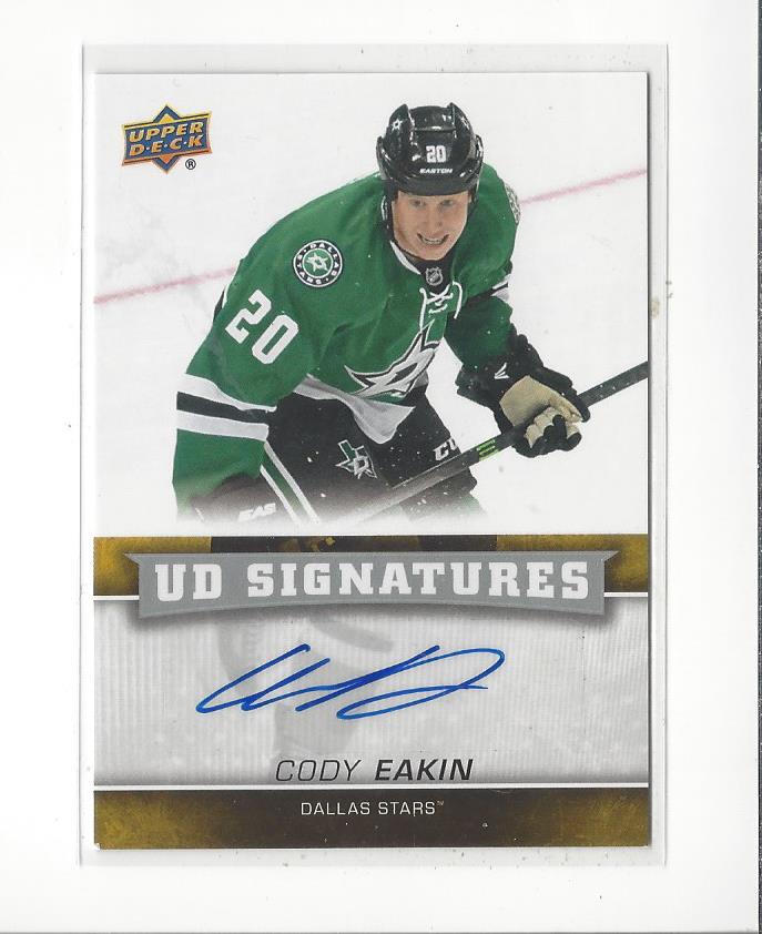 2013-14 Upper Deck Signatures #UDSCE Cody Eakin D