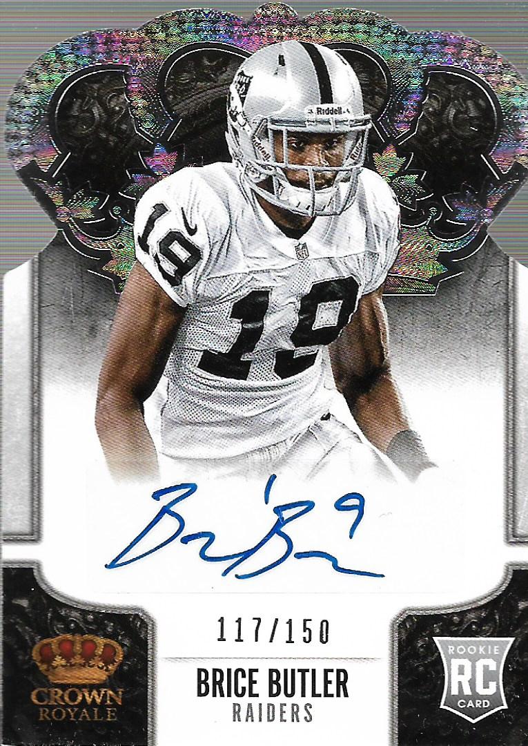 2013 Crown Royale Rookie Signatures #112 Brice Butler/150