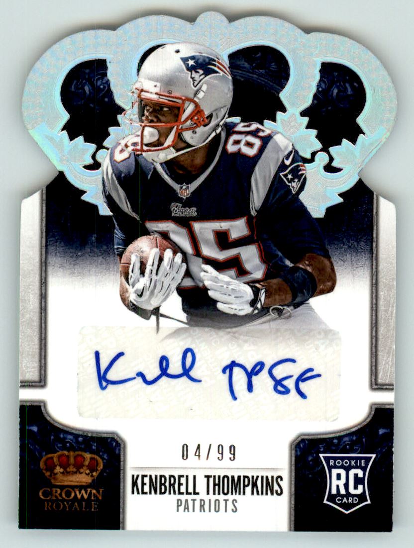 2013 Crown Royale Rookie Signatures Silver Holofoil #155 Kenbrell Thompkins