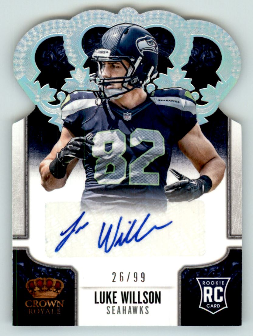 2013 Crown Royale Rookie Signatures Silver Holofoil #164 Luke Willson