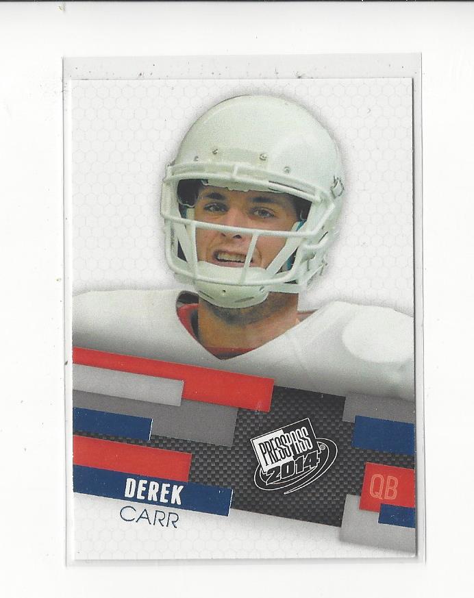 2014 Press Pass Blue #10 Derek Carr