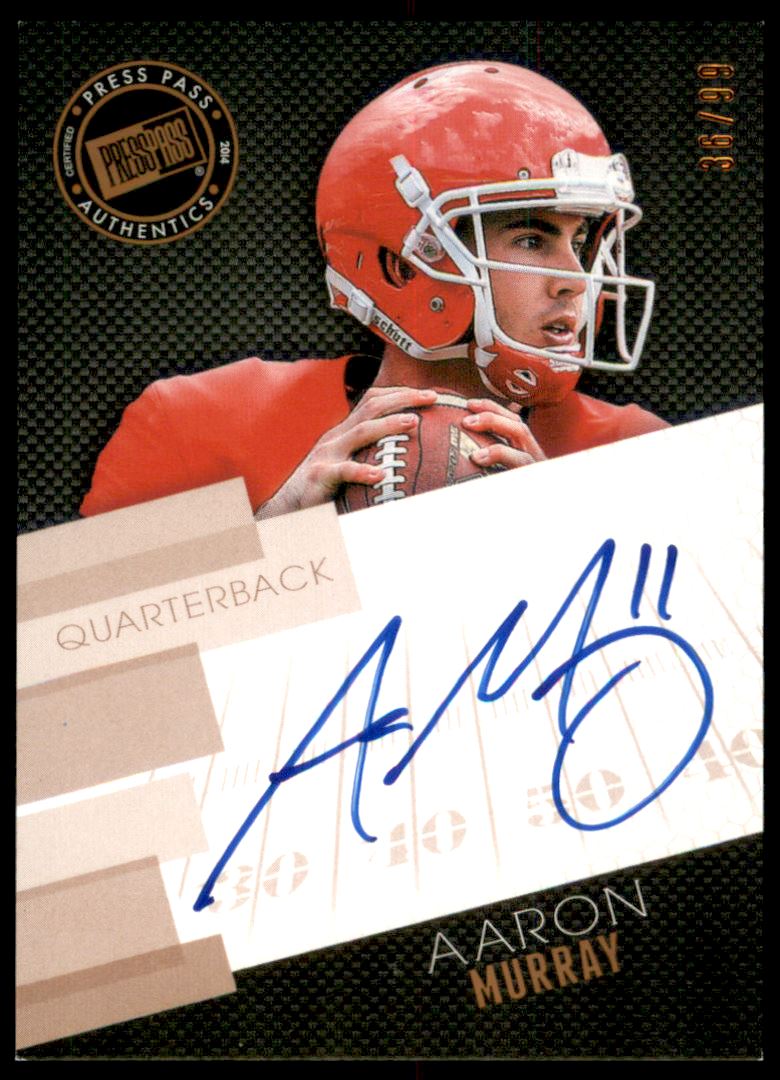 2014 Press Pass Autographs Bronze #AMU Aaron Murray/90*