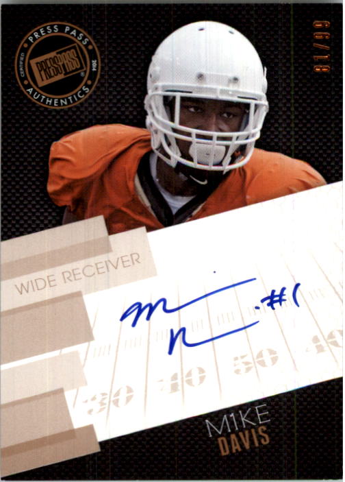 2014 Press Pass Autographs Bronze #MD Mike Davis/99