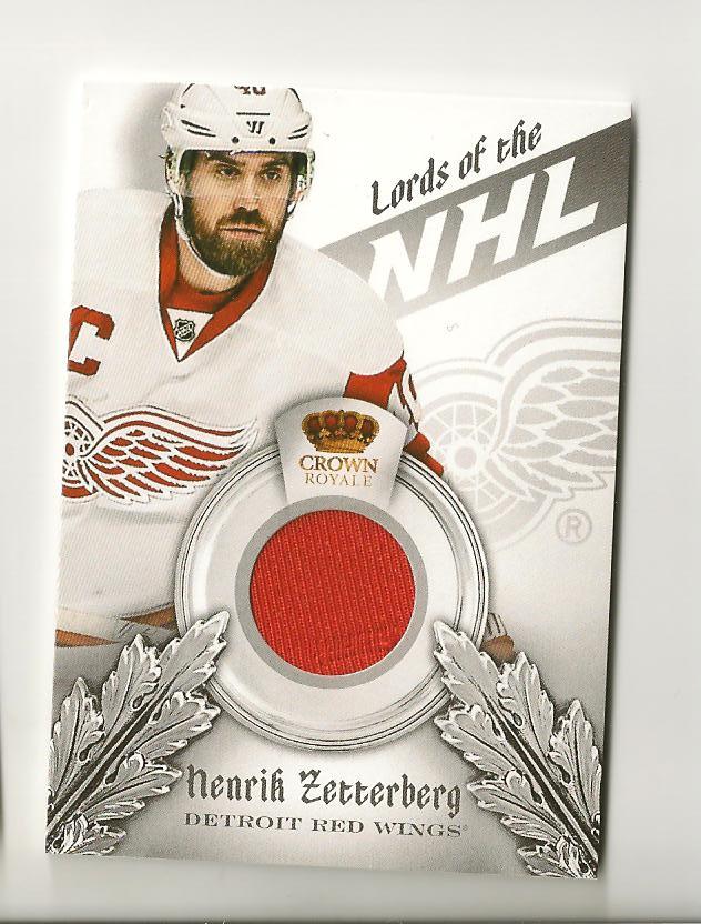 2013-14 Crown Royale Lords of the NHL Materials #LHZ Henrik Zetterberg
