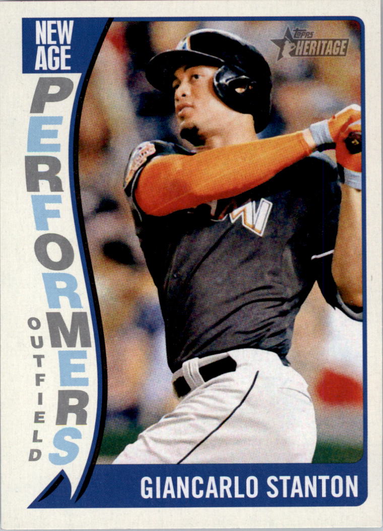 2014 Topps Heritage New Age Performers #NAPGS Giancarlo Stanton