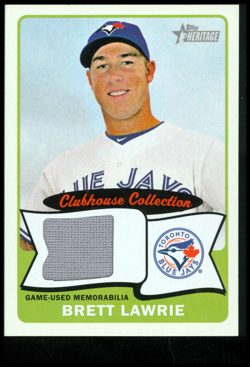 2014 Topps Heritage Clubhouse Collection Relics #CCRBL Brett Lawrie