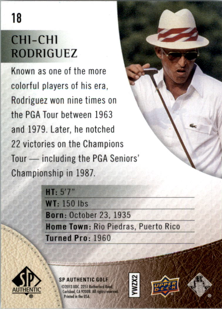 2014 SP Authentic Golf Card Pick - Picture 35 of 149