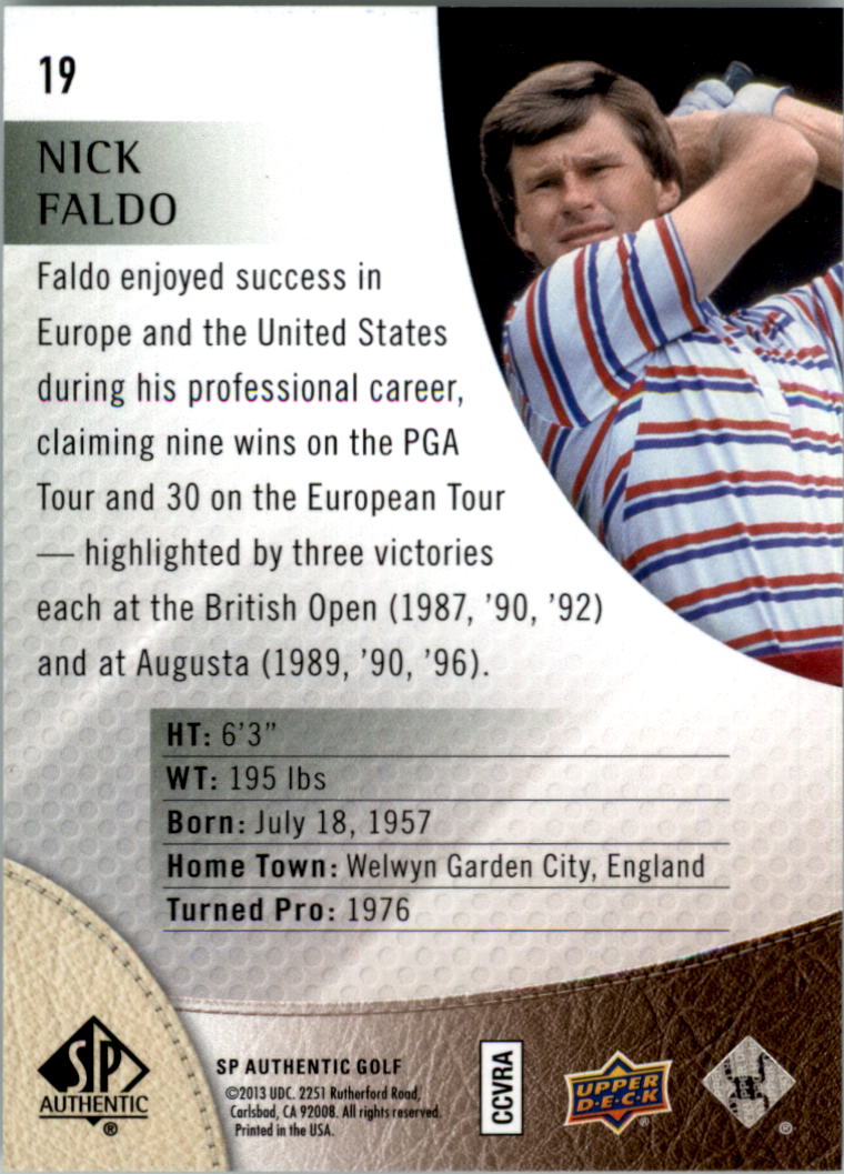 2014 SP Authentic Golf Card Pick - Picture 37 of 149