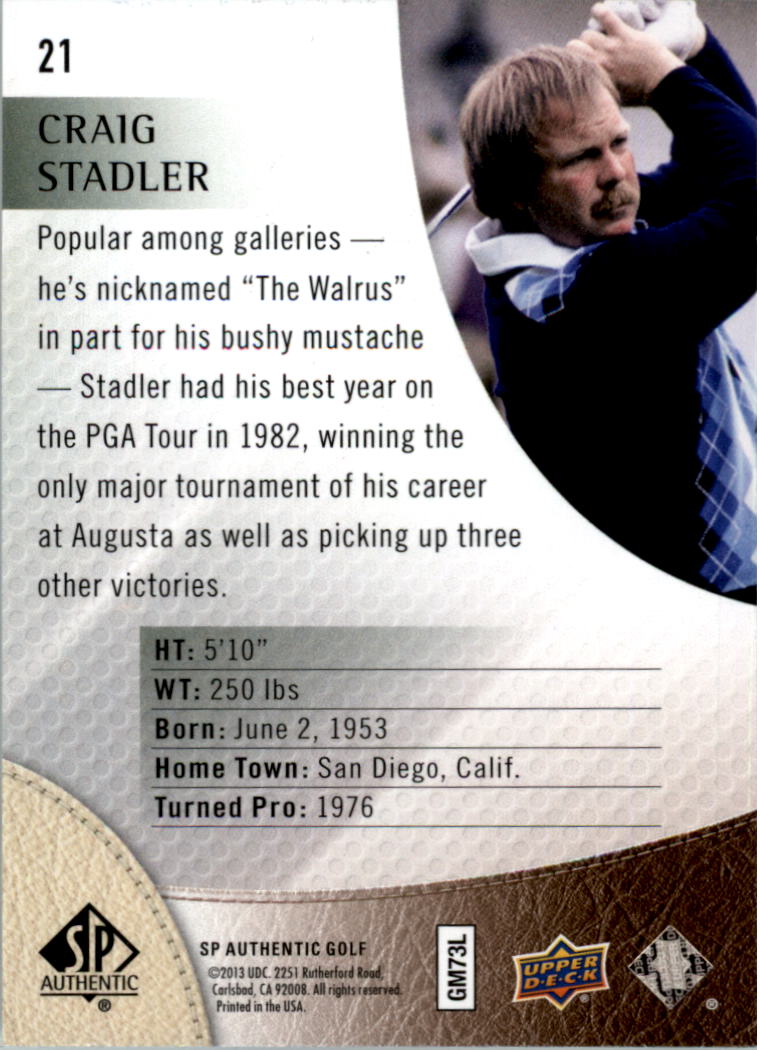 2014 SP Authentic Golf Card Pick - Picture 41 of 149