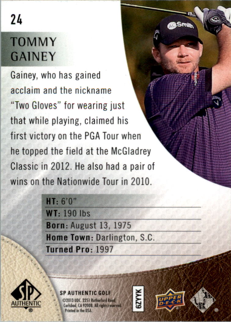 2014 SP Authentic Golf Card Pick - Picture 45 of 149