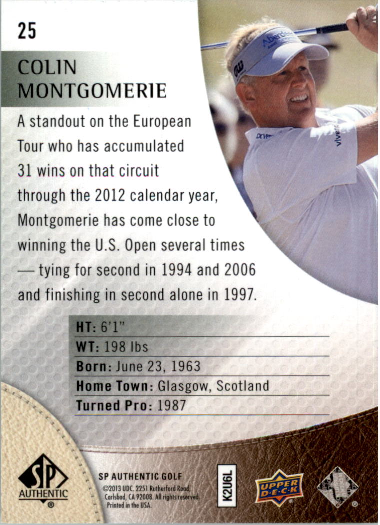 2014 SP Authentic Golf Card Pick - Picture 47 of 149