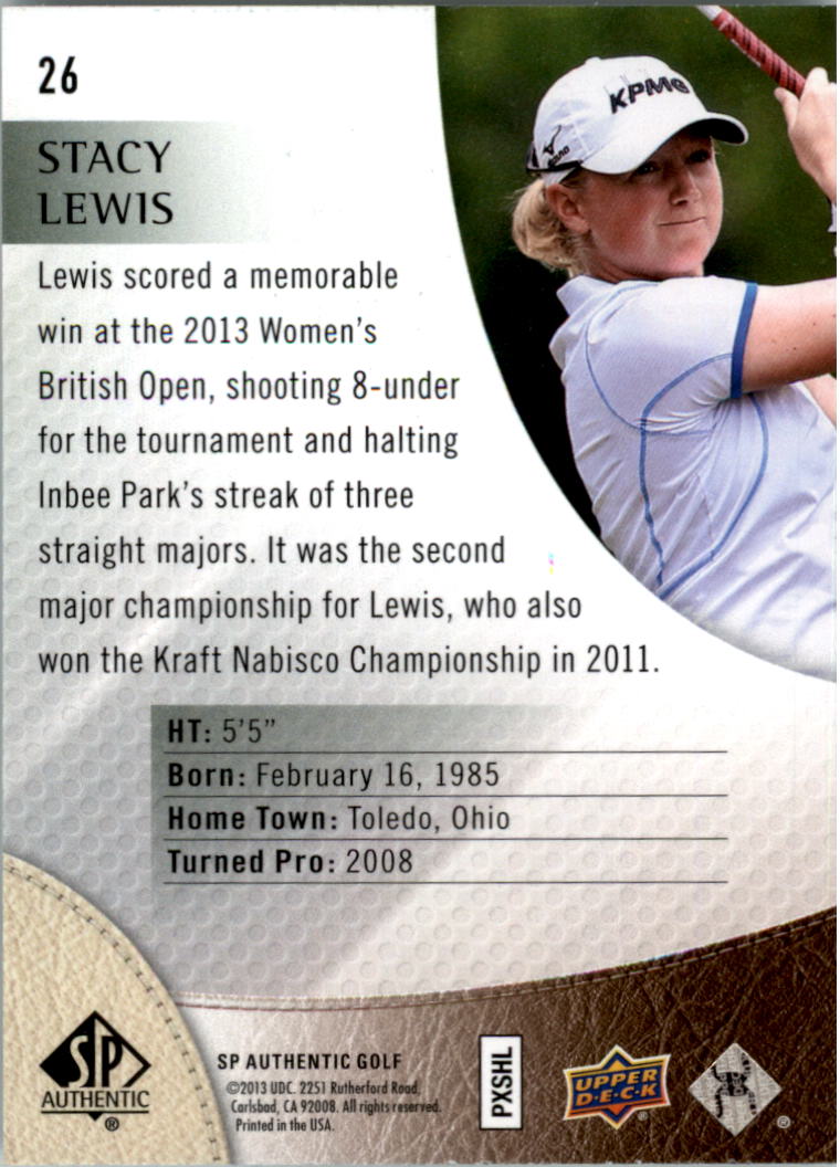 2014 SP Authentic Golf Card Pick - Picture 49 of 149