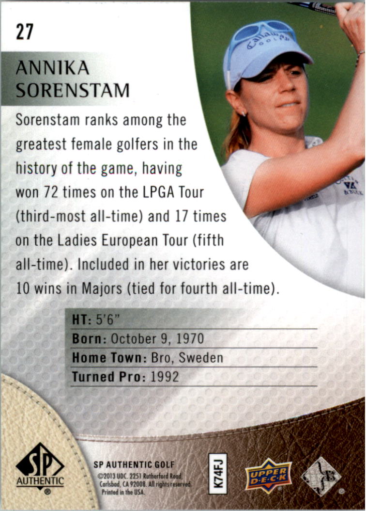 2014 SP Authentic Golf Card Pick - Picture 51 of 149