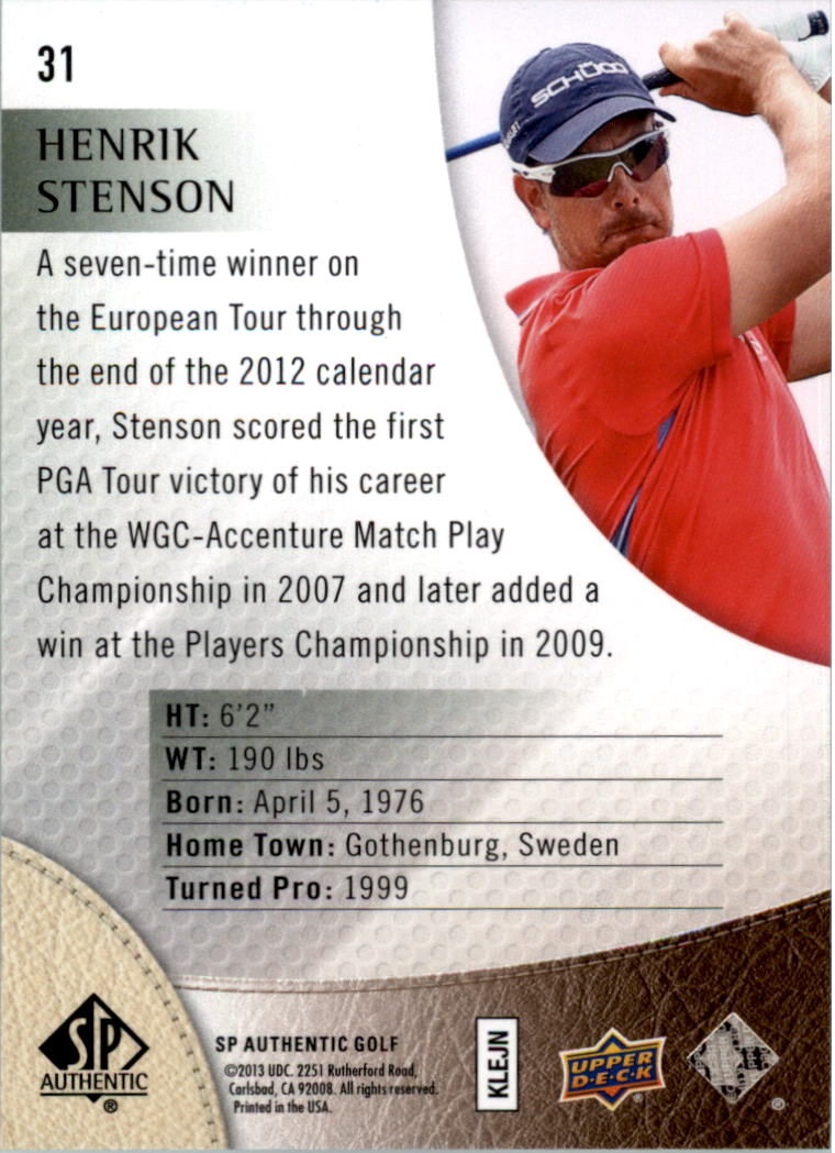 2014 SP Authentic Golf Card Pick - Picture 59 of 149