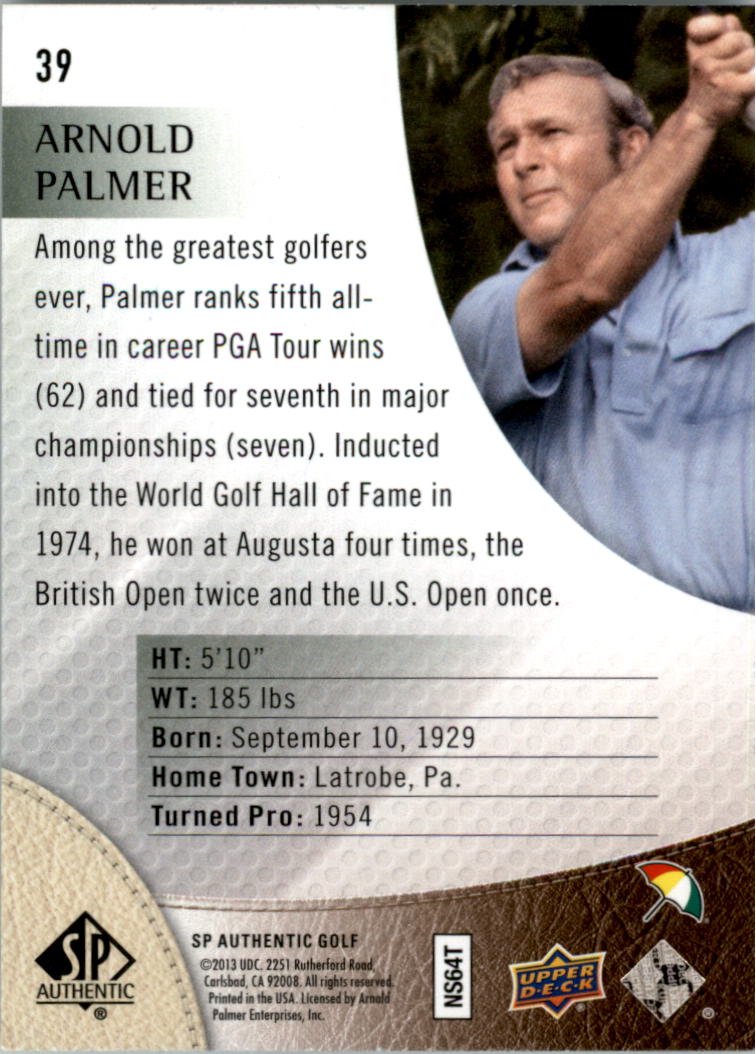 2014 SP Authentic Golf Card Pick - Picture 71 of 149