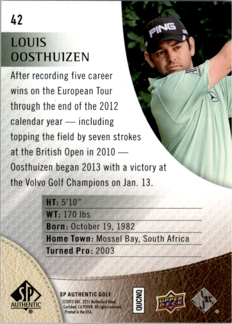 2014 SP Authentic Golf Card Pick - Picture 77 of 149