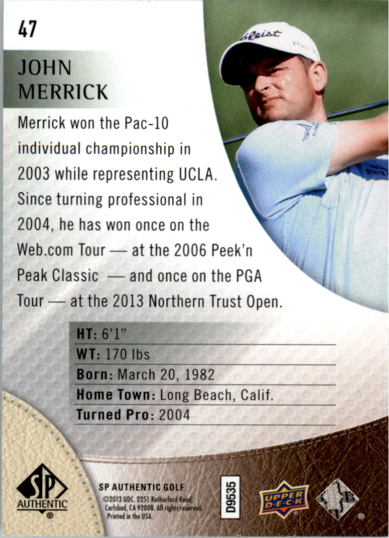 2014 SP Authentic Golf Card Pick - Picture 85 of 149