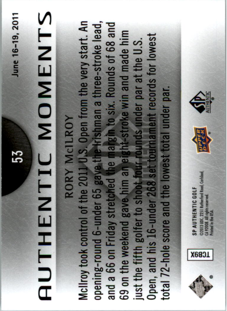 2014 SP Authentic Golf Card Pick - Picture 97 of 149