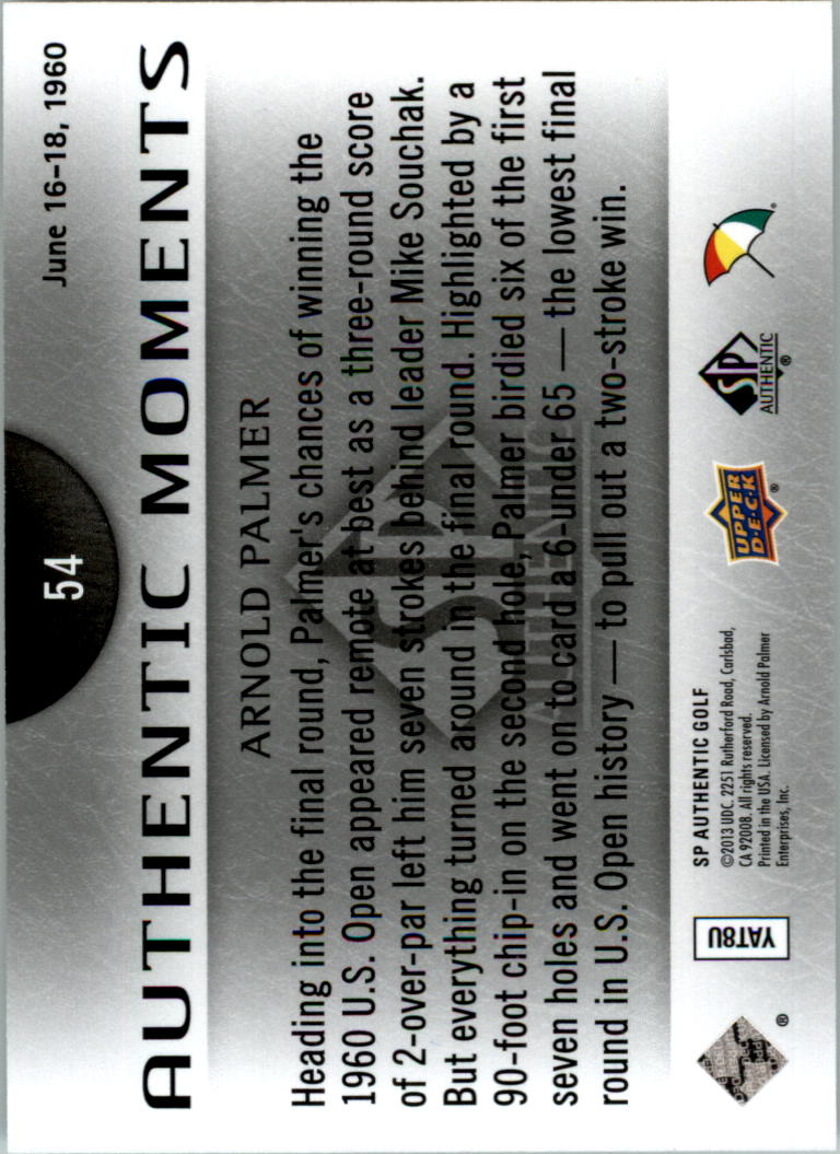 2014 SP Authentic Golf Card Pick - Picture 99 of 149