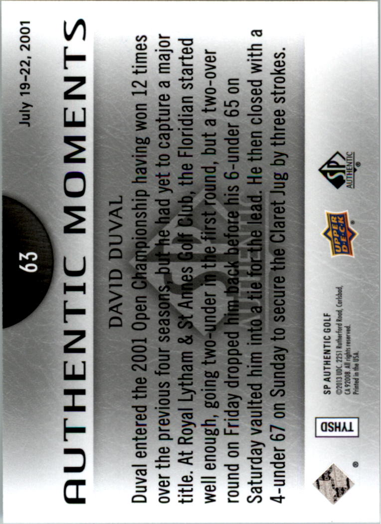 2014 SP Authentic Golf Card Pick - Picture 117 of 149