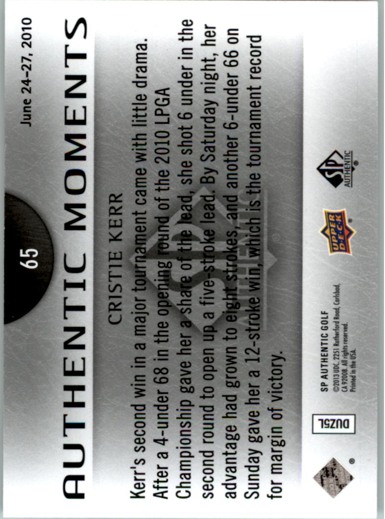 2014 SP Authentic Golf Card Pick - Picture 121 of 149