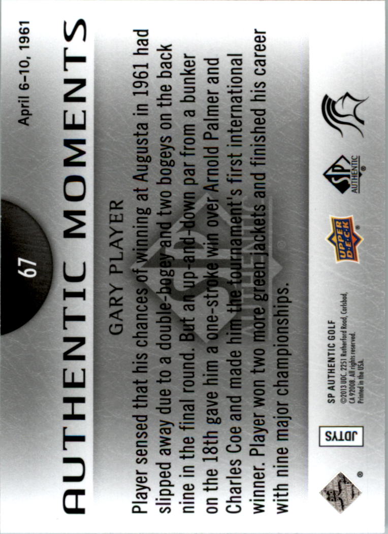 2014 SP Authentic Golf Card Pick - Picture 125 of 149