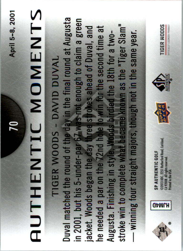 2014 SP Authentic Golf Card Pick - Picture 129 of 149