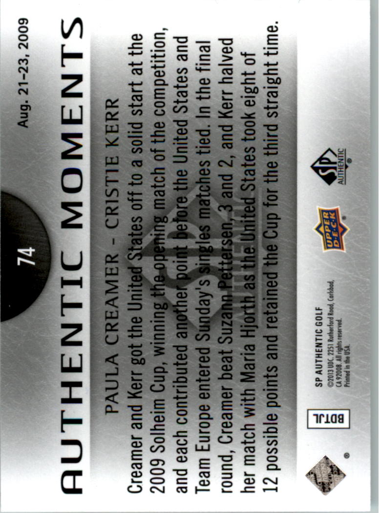 2014 SP Authentic Golf Card Pick - Picture 137 of 149