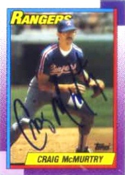 1990 Topps #294 Craig McMurtry HAND AUTOGRAPHED