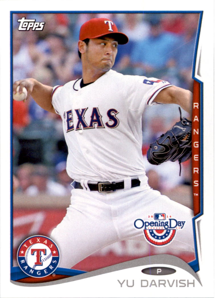 2014 Topps Opening Day #148A Yu Darvish/Pitching
