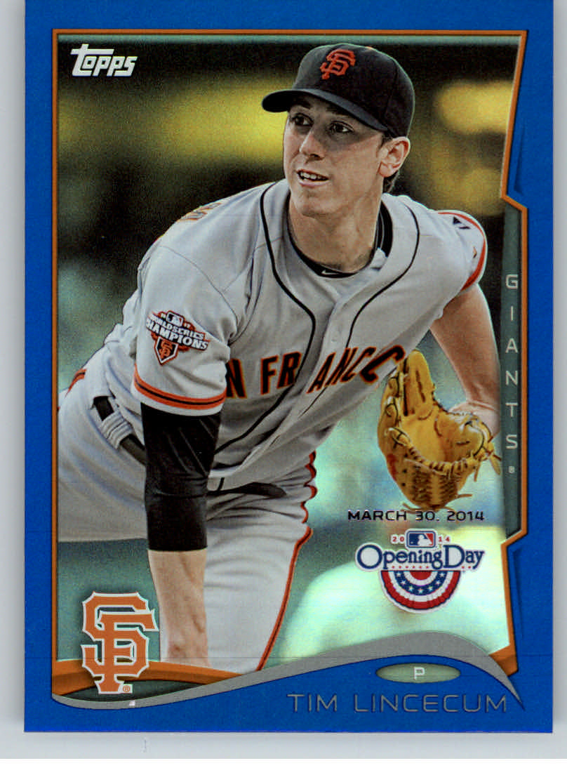 2014 Topps Opening Day Blue #125 Tim Lincecum