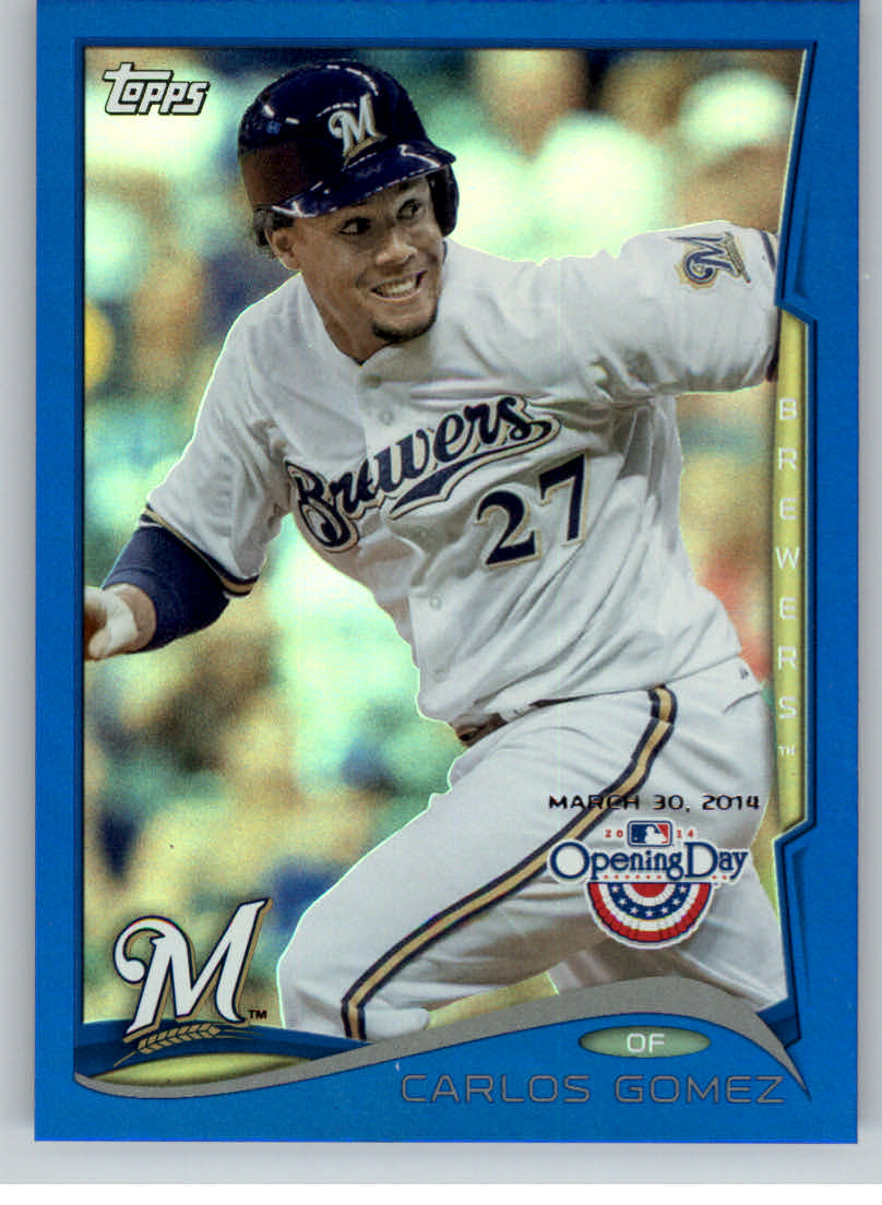 2014 Topps Opening Day Blue #144 Carlos Gomez