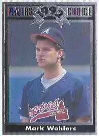 1992 Cartwrights Players Choice #12 Mark Wohlers
