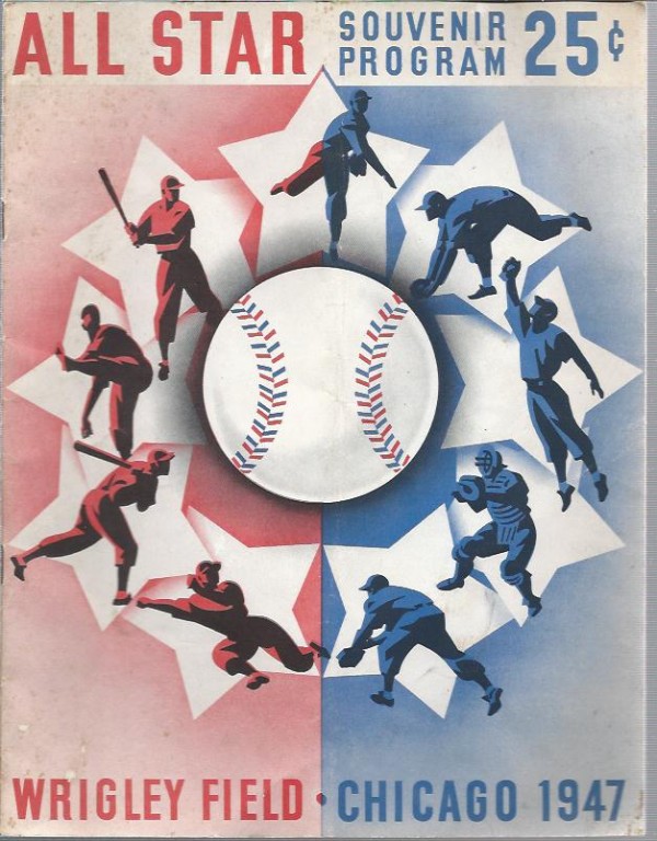 1947 Baseball All-Star Game Program Wrigley Field Chicago
